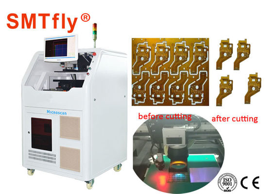 Cina 15W Otomatis Laser PCB depaneling Machine Dengan FPC Laser Cutting 300 * 300mm SMTfly-6 pemasok